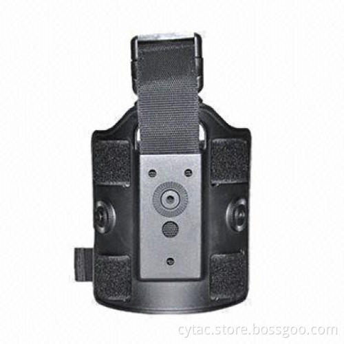 Easily attach holsters, mag pouches high-tech, black polymer drop leg platform